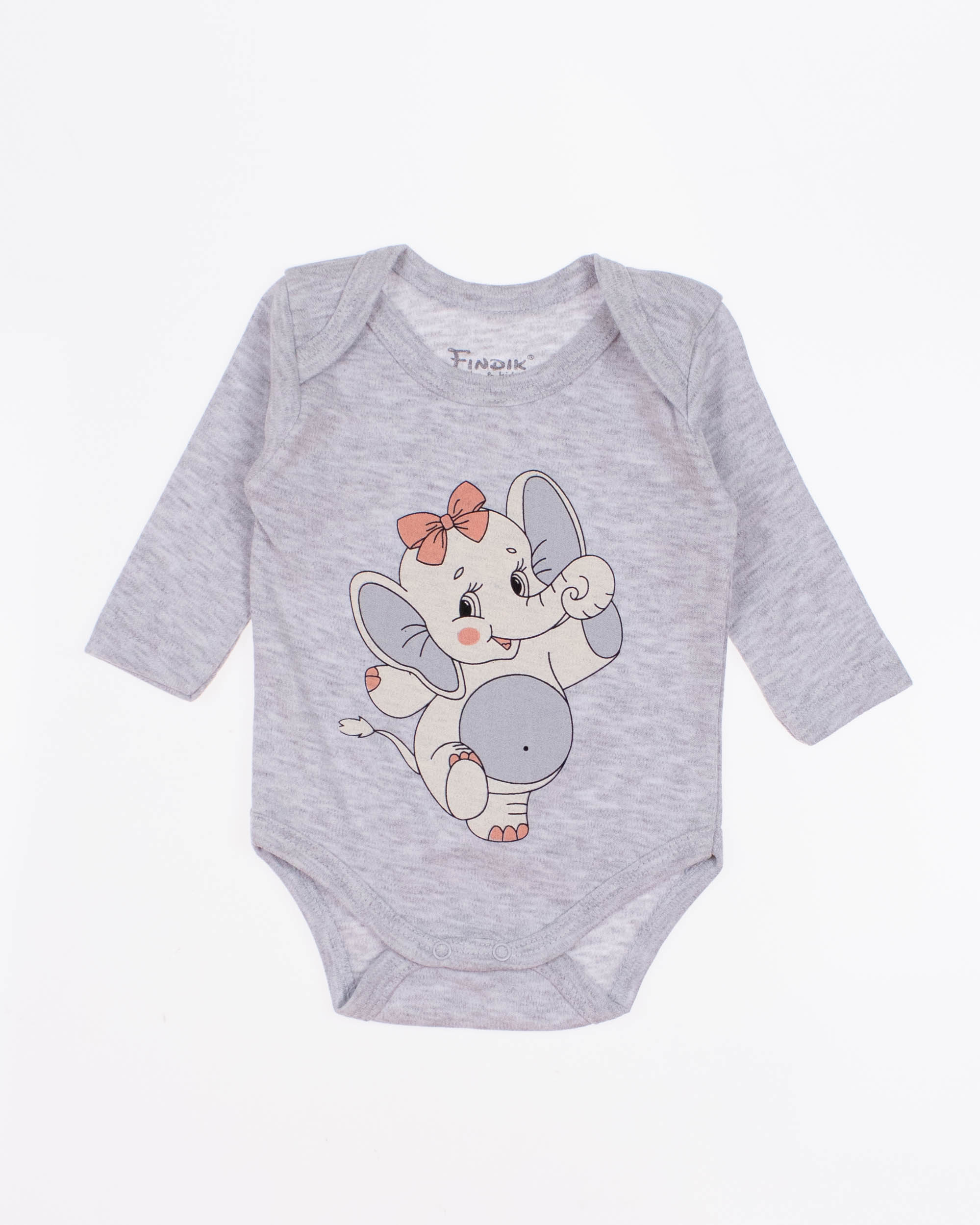 FINDIK 11790-1 Боди (цвет: Серый меланж) FINDIK 11790-1 Боди (цвет: Серый меланж)