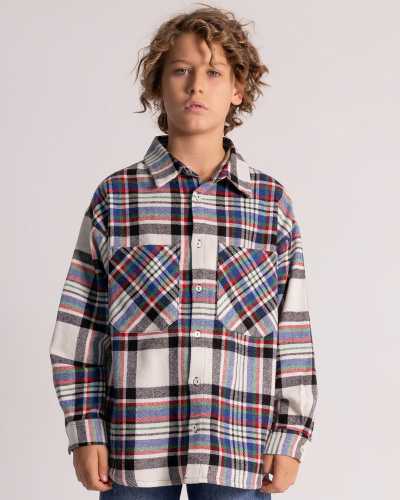 DMB KIDS 4974 Рубашка  (цвет: Кремовый\чёрный)