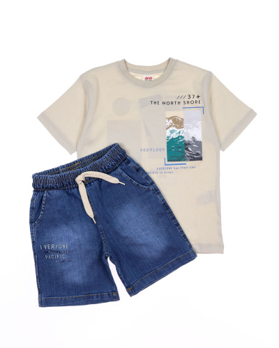 DMB KIDS 7463 Костюм (цвет: Бежевый\джинсовый) DMB KIDS 7463 Костюм (цвет: Бежевый\джинсовый)