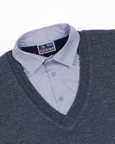 CEGISA 2820 Джемпер имитация двойки фото